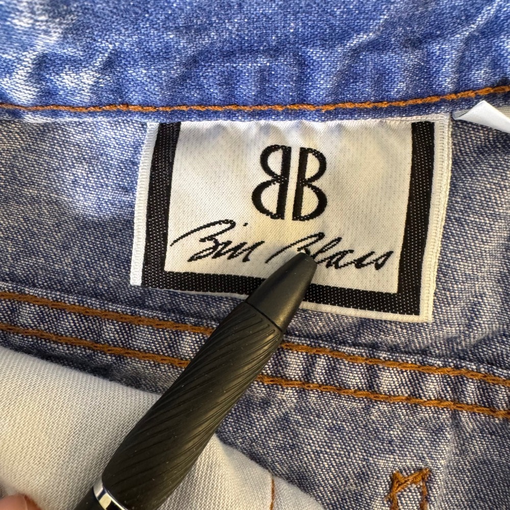 VTG Bill Blass 12 (28x30) Blue Acid‎ Wash High Waisted Denim Women's Mom Jeans - Picture 8 of 10